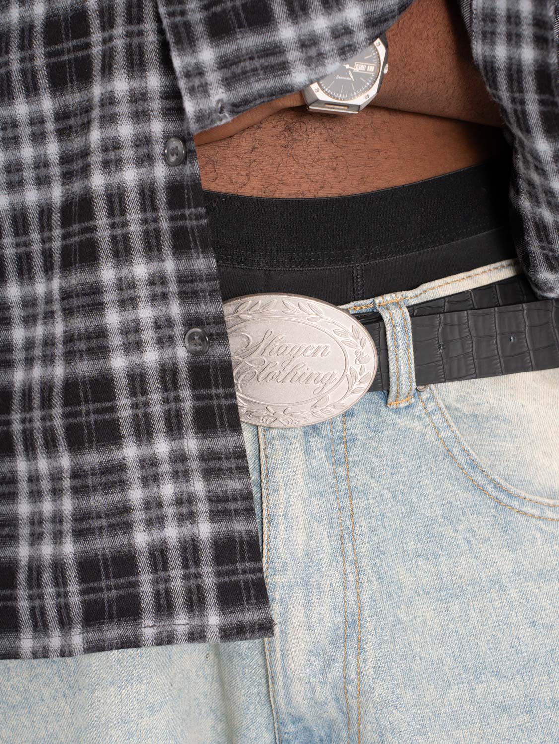 Croc Belt Black